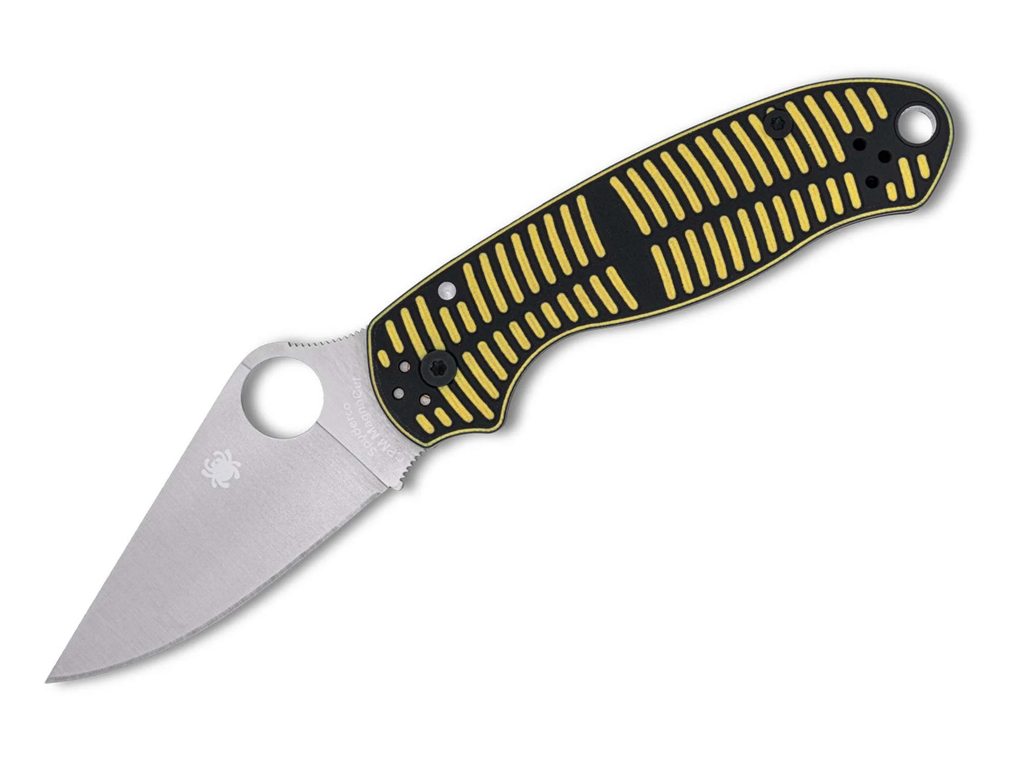SpydercoPara 3 Salt Yellow & Black G10 Magnacut PlainEdge