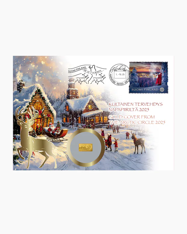 1/200 Goldbrief Finnland Weihnachtsdorf