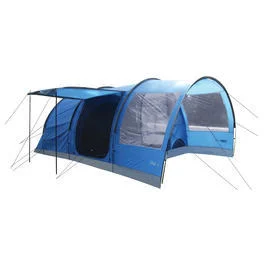Highlander Tunnelzelt Oak für 6 Personen blau grau