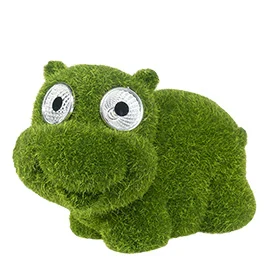 Easymaxx Solar Figur Hippo 14 cm wetterfest grün