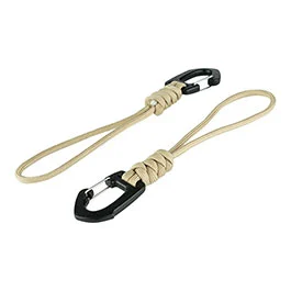 101 INC Befestigungsschlaufe mit Karabiner 2er Set coyote
