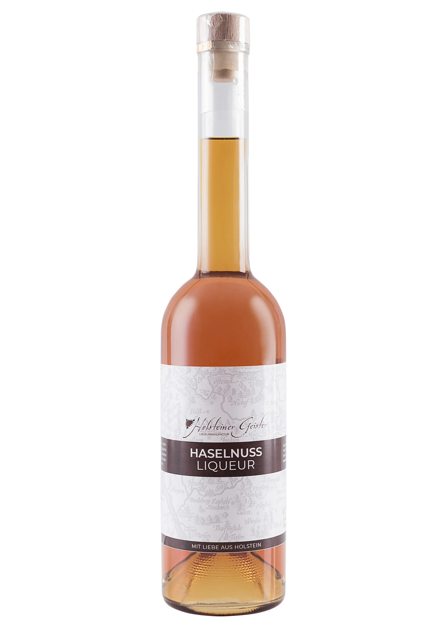Haselnuss Likör, 24% vol. Alk., 0,5l Flasche - Holsteiner Geister