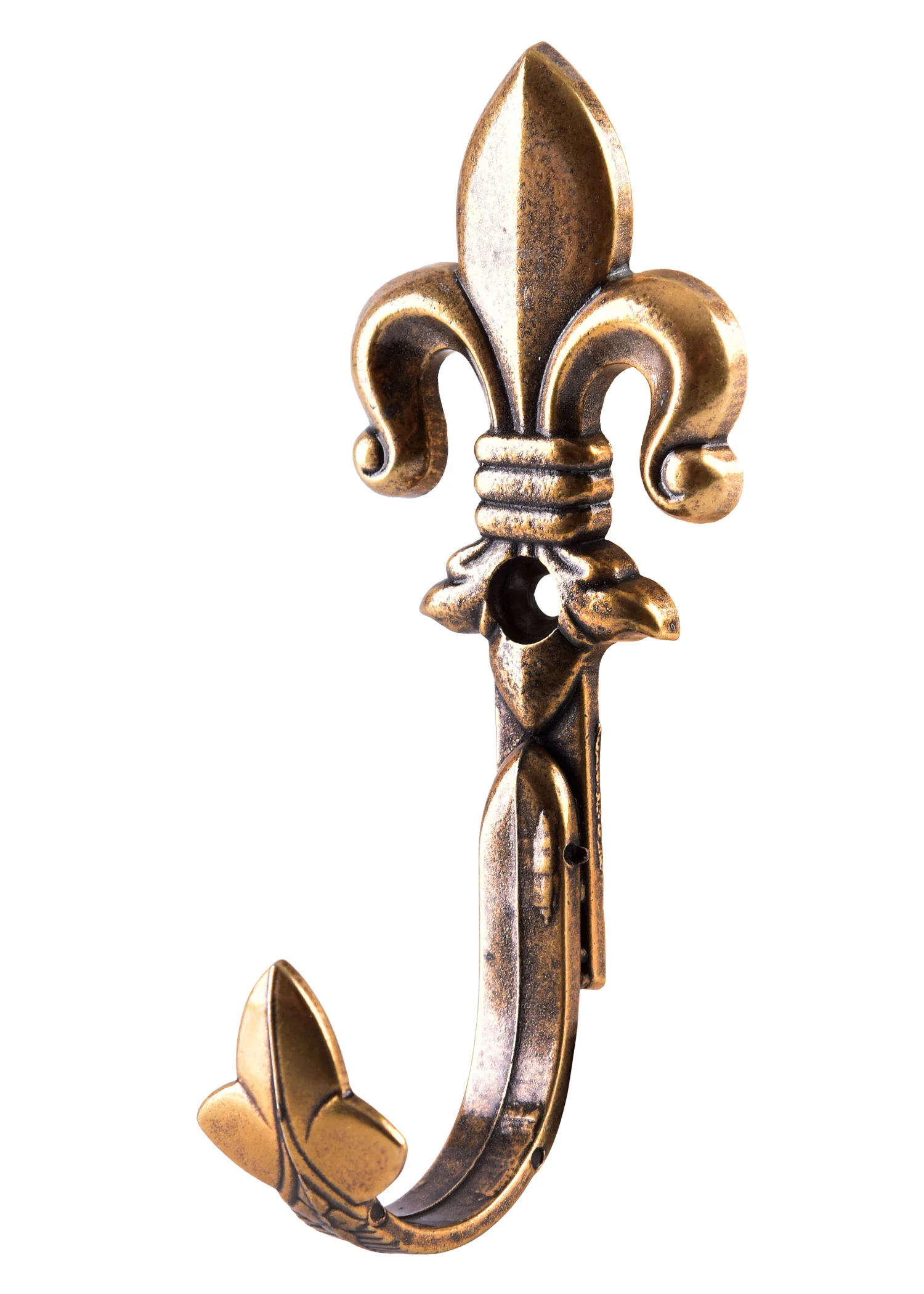 Pistolen-Wandhalter, Lilie, Messing, 2er Set