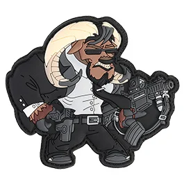 101 INC 3D Rubber Patch mit Klettfläche Wick Ox fullcolor