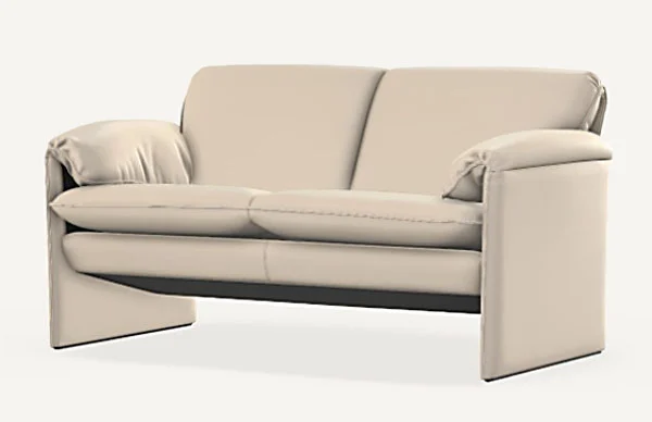 Sofa Leder Beige 147 cm breit von Leolux Bora-Bora