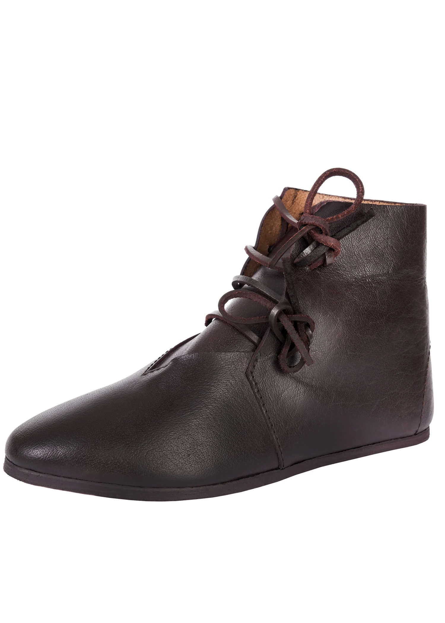 Schnürschuhe, dunkelbraun, halbhoch, seitlich geschnürt, Ulfberth