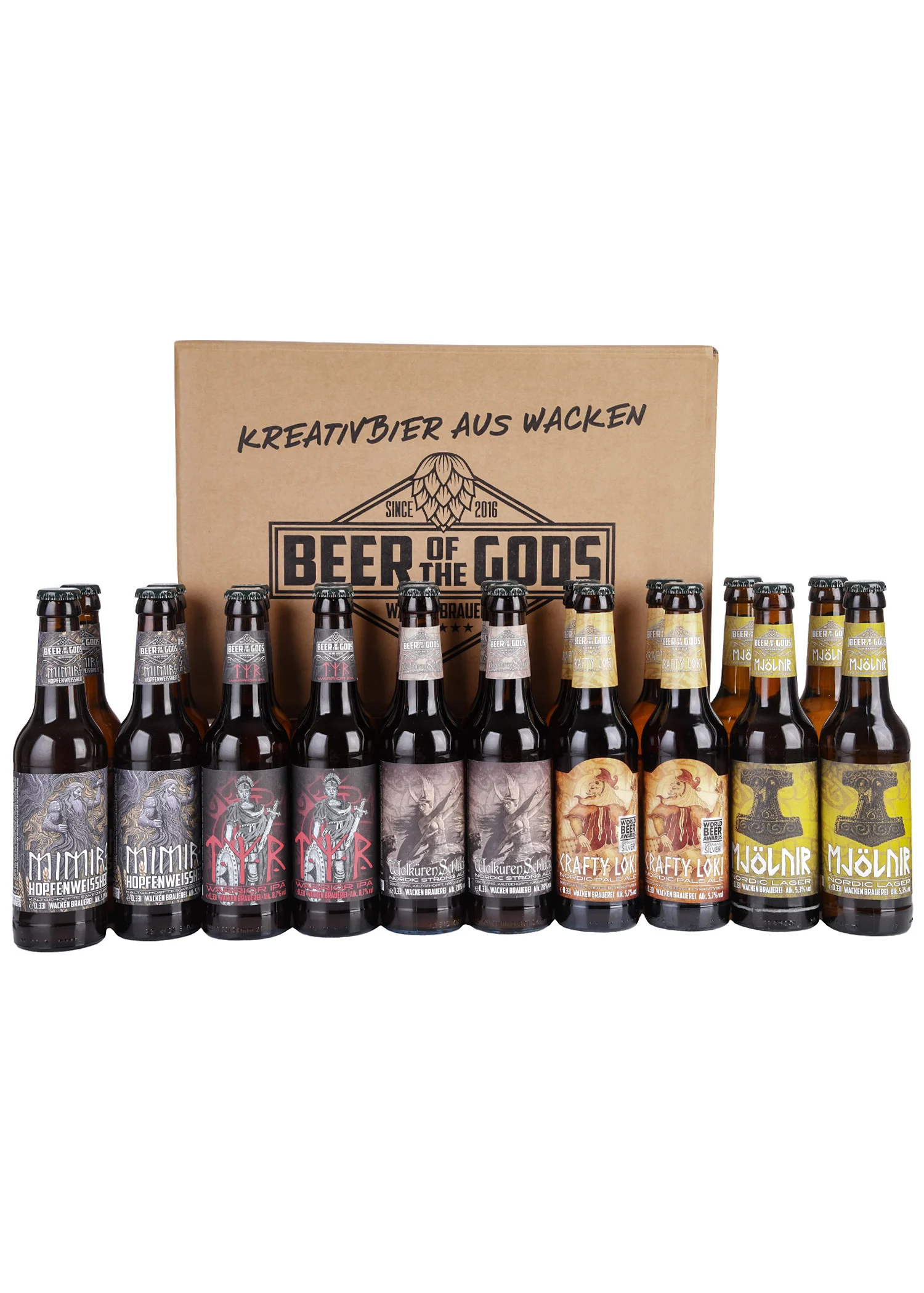 Göttergabe Craftig - Bierpaket mit 20 hopfengestopften Bieren