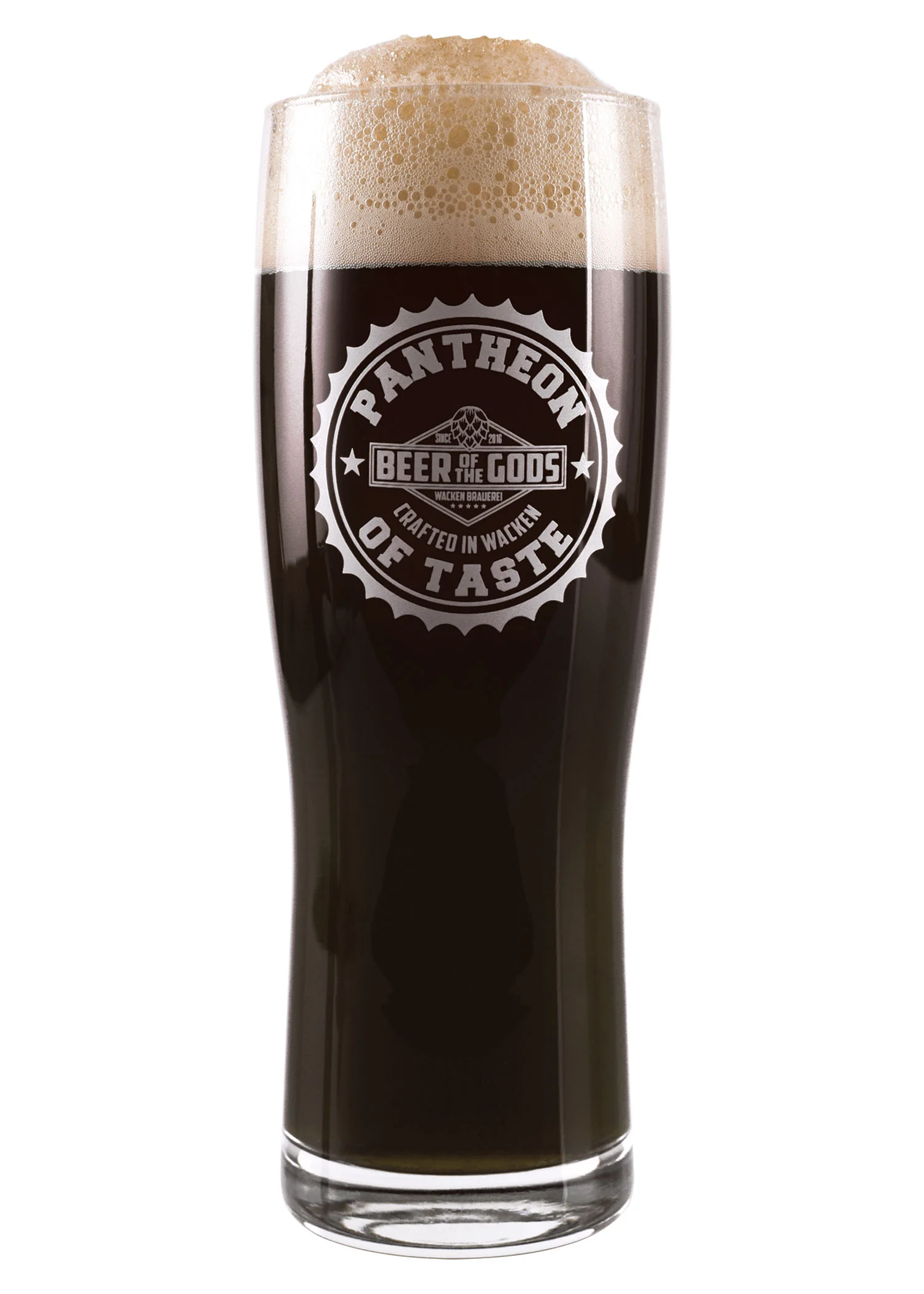 Wacken Brauerei - Bierglas - A Pantheon of Taste - 300 ml mit Eichstrich
