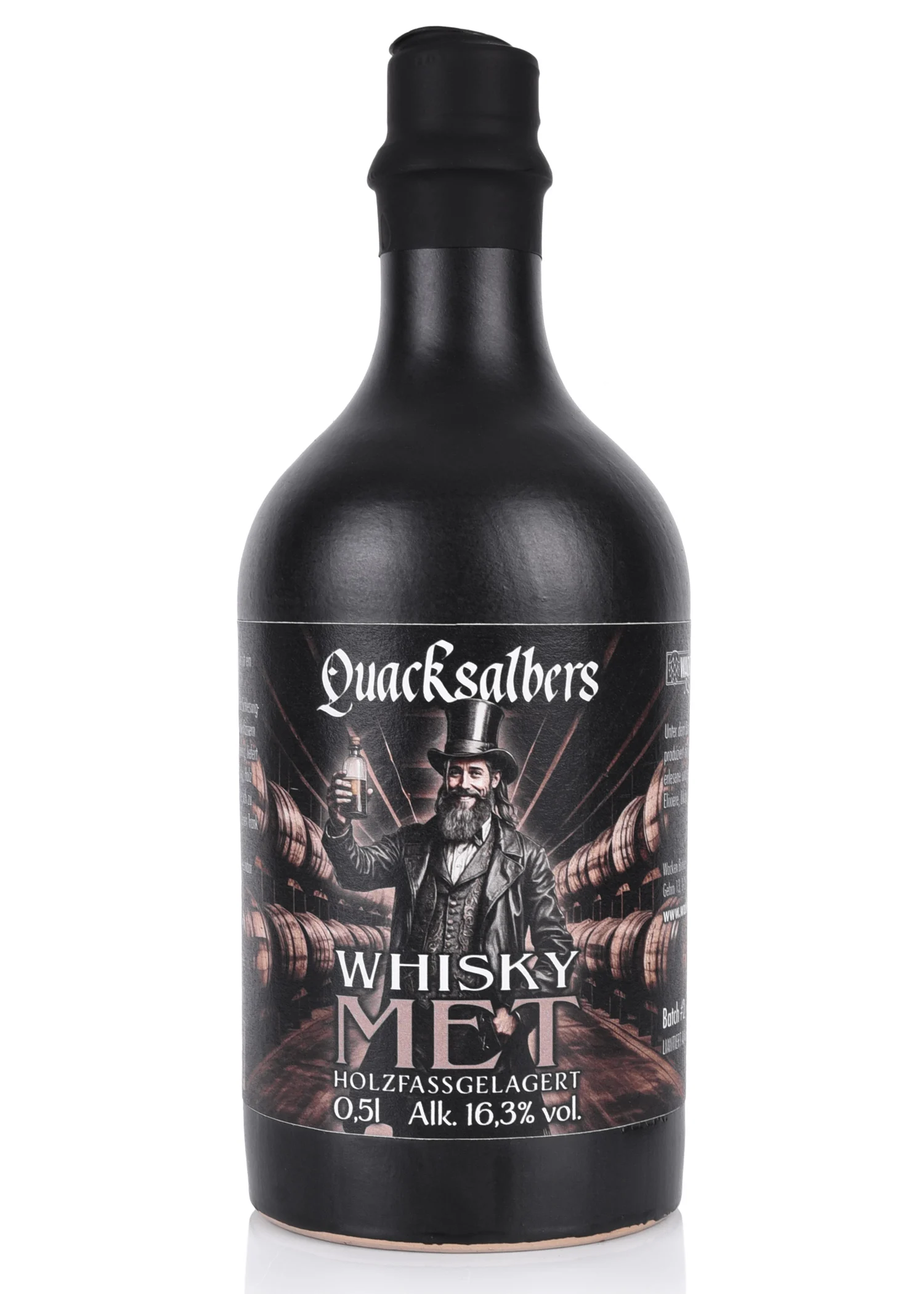 Quacksalbers Whisky Met, Holzfassgelagert, 0,5l, 16,3% vol. Alk.